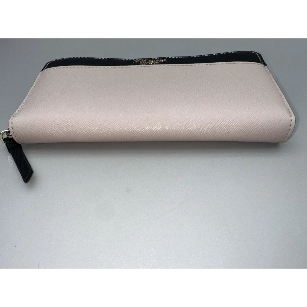Kate Spade NWT Cameron Large Continental Wallet Warm Beige Black